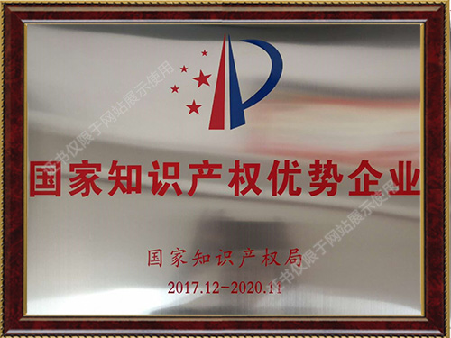 國家知識(shí)產(chǎn)權(quán)優(yōu)勢(shì)企業(yè)